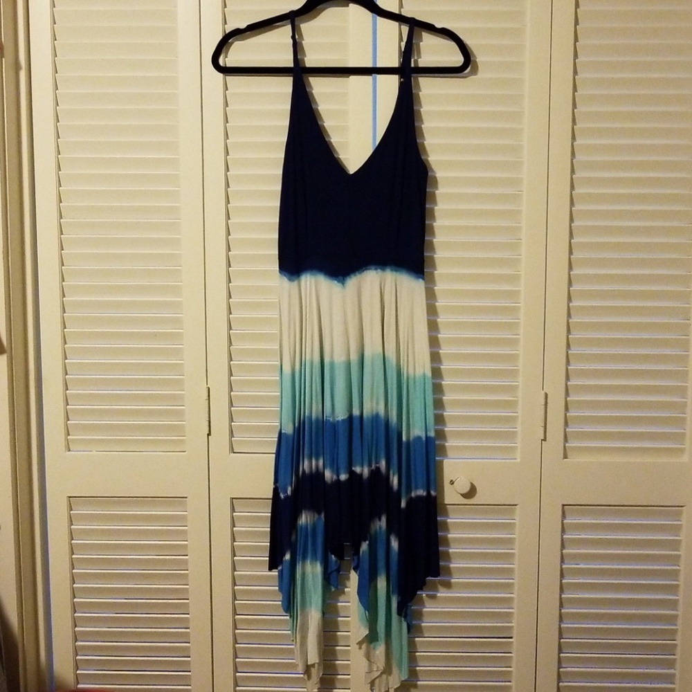 Strap asymmetrical dress